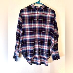 Madewell women’s plaid top (L)